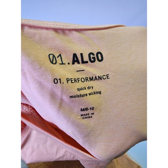 0.1 Algo Shirt Boys M (8-10) Orange Two-tone Long Sleeve Performance Tee - Picture 4 of 8